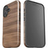 Natural Walnut Wood iPhone 16 Plus Impact Case